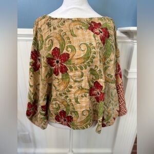 NWT Wevez Kantha Stitch Patchwork Top ~ Stunning! OSFM